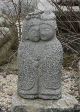 Stone figure,parents